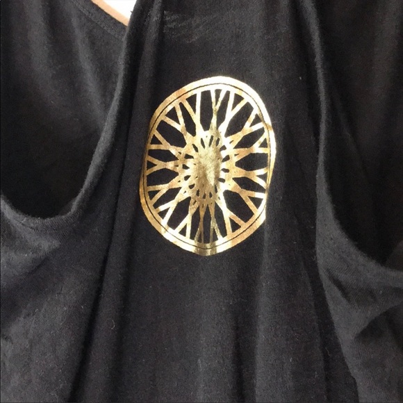Soul Cycle Tank Top Black with Gold Lettering - Picture 11 of 12